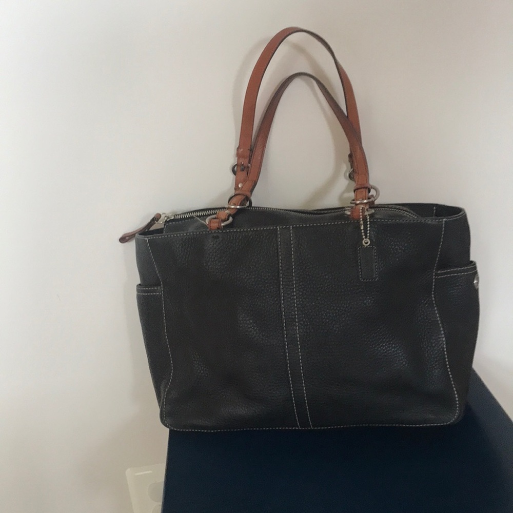 Coach handcrafted full grain cowhide leather